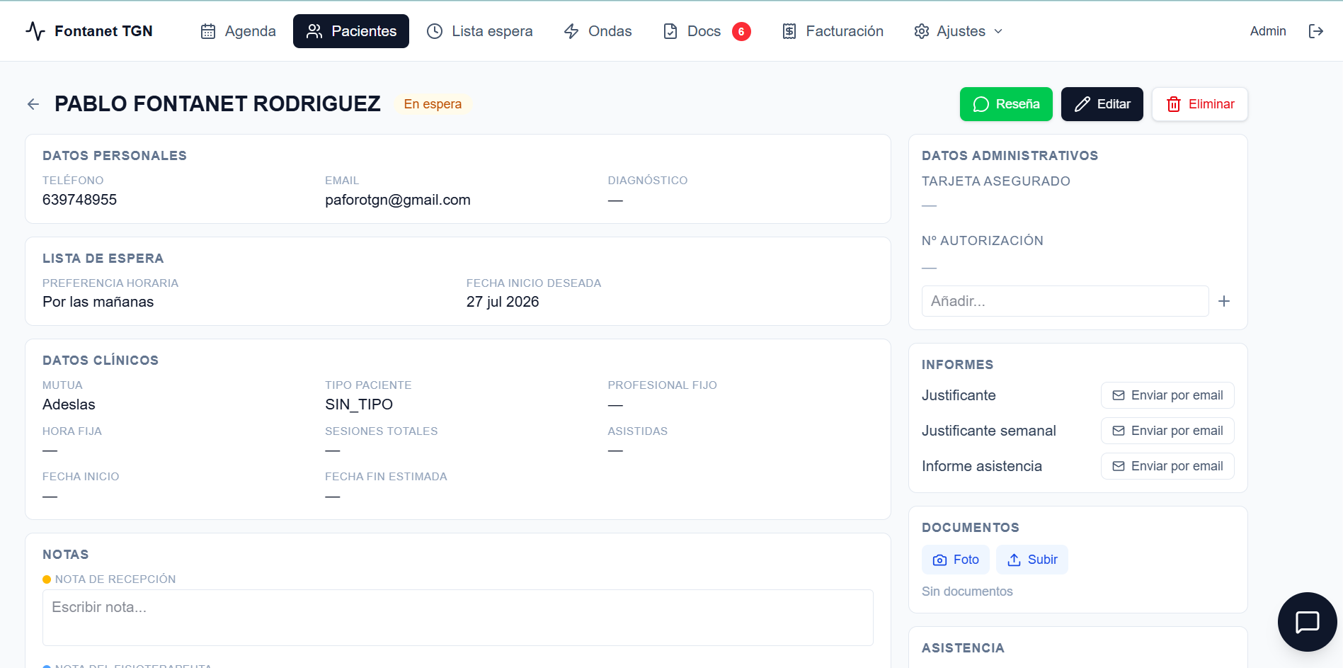 20 años de fichas en papel, digitalizados en un software a medida - captura 2