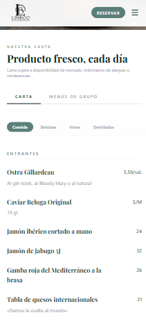 Limboo Beach Club: carta digital premium y reservas online - captura 1