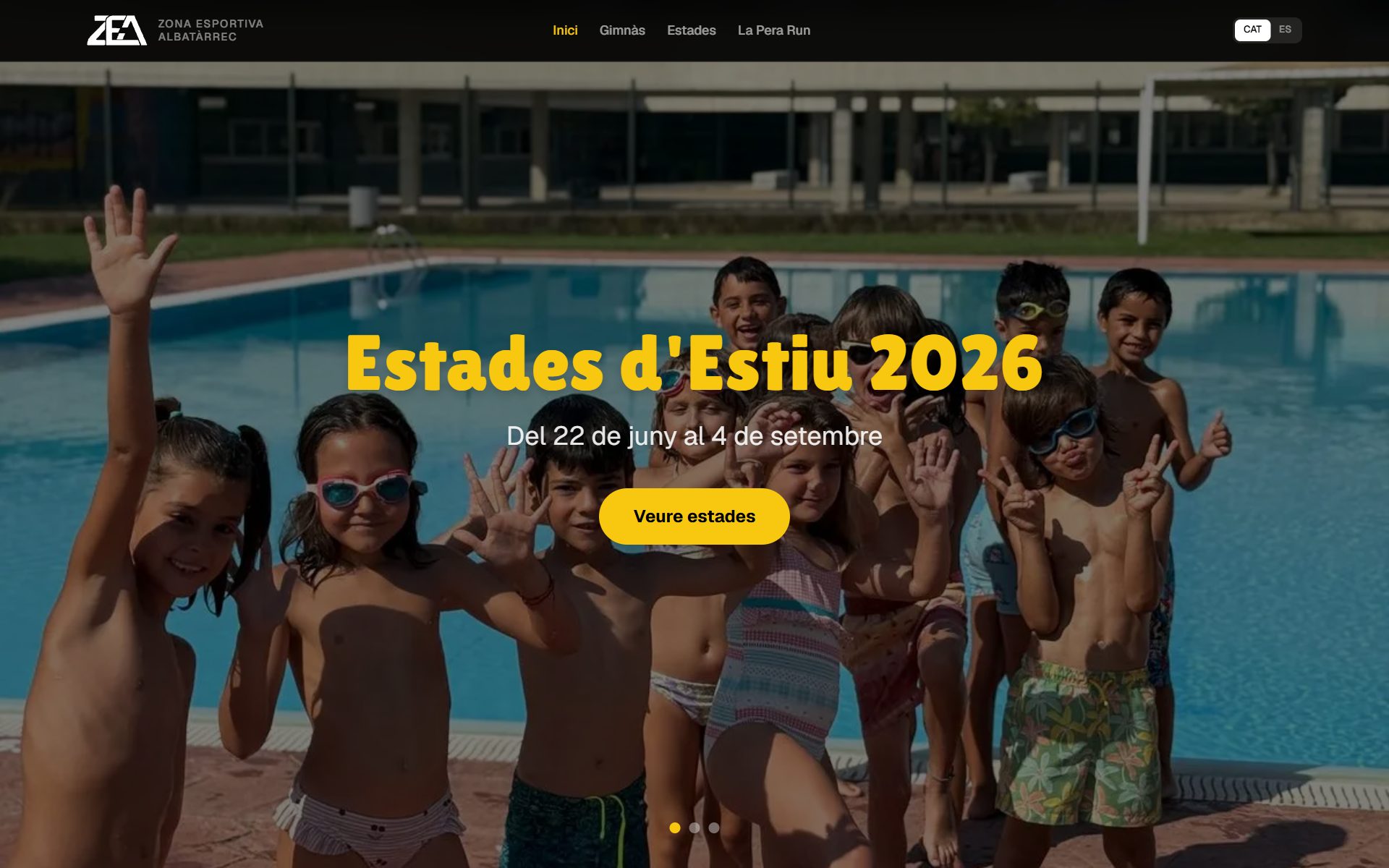 Zona Esportiva Albatarrec: web e inscripciones con pago en un clic